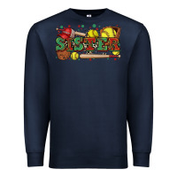 Navy sister softball Premium Sweatshirt - Zillion Design Studio