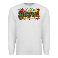 Oatmeal Heather sister softball Premium Sweatshirt - Zillion Design Studio