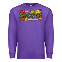 Purple sister softball Premium Sweatshirt - Zillion Design Studio