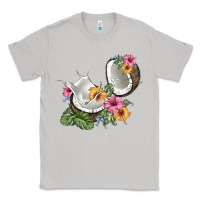 Moon Dust coconut with tropical leavers and flowers Classic Tee - BarkalooDesign