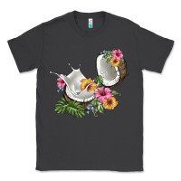 Smoke coconut with tropical leavers and flowers Classic Tee - BarkalooDesign