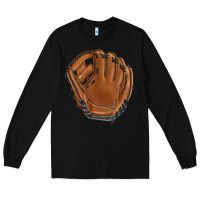 Black baseball glove Long Sleeve Tee - BarkalooDesign