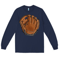 Navy baseball glove Long Sleeve Tee - BarkalooDesign