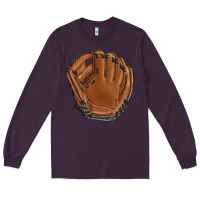 Plum baseball glove Long Sleeve Tee - BarkalooDesign