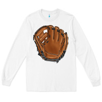 White baseball glove Long Sleeve Tee - BarkalooDesign