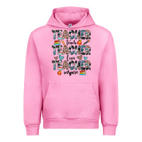 Fuchsia Pink teacher teach love inspire Urban Hoodie - JahusDesignShop