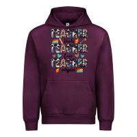 Mauve Wine teacher teach love inspire Urban Hoodie - JahusDesignShop