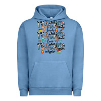 Pigment Pebble Blue teacher teach love inspire Urban Hoodie - JahusDesignShop