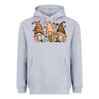 Heather Grey coffee gnomes Heavyweight Hoodie - Zillion Design Studio