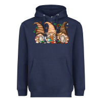 Navy coffee gnomes Heavyweight Hoodie - Zillion Design Studio