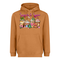 Meerkat sugar and spice pink gingerbread coffee cups Heavyweight Hoodie - Zillion Design Studio