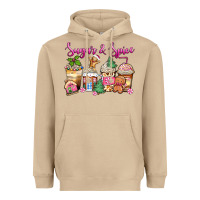Mushroom sugar and spice pink gingerbread coffee cups Heavyweight Hoodie - Zillion Design Studio