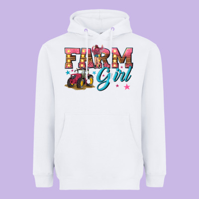 Farm Girl Heavyweight Hoodie Designed By Texasbilliewilder