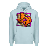 Blue Mist leopard basketball texas map Premium Hoodie - Jasminsmagicworld