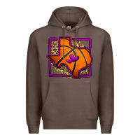 Coffee leopard basketball texas map Premium Hoodie - Jasminsmagicworld