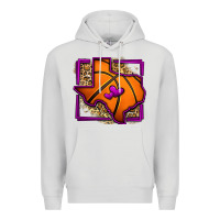 Dove Grey leopard basketball texas map Premium Hoodie - Jasminsmagicworld