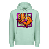 Seafoam leopard basketball texas map Premium Hoodie - Jasminsmagicworld