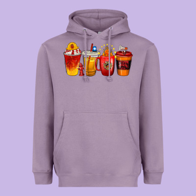 Firefighter Coffee Cups Heavyweight Hoodie Designed By Texasbilliewilder