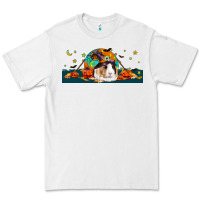 White Halloween Guinea Pig Premium Tee - LillyAllenDesigns