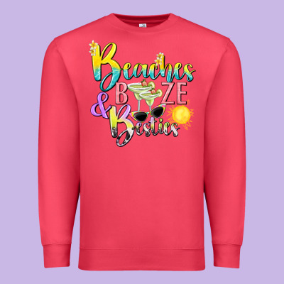 Beaches Booze And Besties Tbw Premium Sweatshirt Designed By Texasbilliewilder