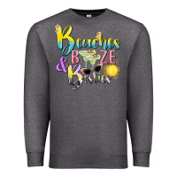 Charcoal Heather beaches booze and besties tbw Premium Sweatshirt - texasbilliewilder