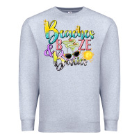 Heather Grey beaches booze and besties tbw Premium Sweatshirt - texasbilliewilder
