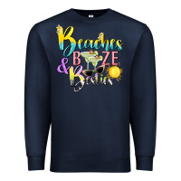 Navy beaches booze and besties tbw Premium Sweatshirt - texasbilliewilder