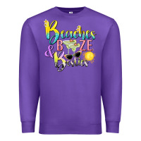 Purple beaches booze and besties tbw Premium Sweatshirt - texasbilliewilder