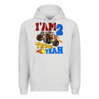 Dove Grey i'am two truck yeah Premium Hoodie - Artiststas