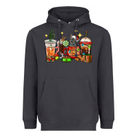 Smoke Christmas coffee cups with French Bulldog Heavyweight Hoodie - RanaPortraitStore