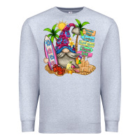 Heather Grey beach gnome Premium Sweatshirt - texasbilliewilder