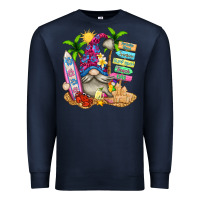 Navy beach gnome Premium Sweatshirt - texasbilliewilder