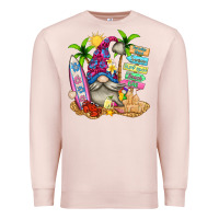 Pale Pink beach gnome Premium Sweatshirt - texasbilliewilder