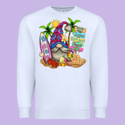 Beach Gnome Premium Sweatshirt Designed By Texasbilliewilder
