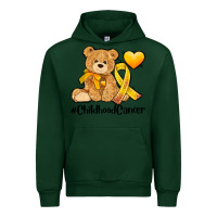 Forest Green childhood cancer and cancer ribbon Urban Hoodie - AdoDesignShop