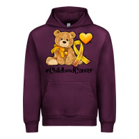 Mauve Wine childhood cancer and cancer ribbon Urban Hoodie - AdoDesignShop