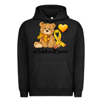 Pigment Black childhood cancer and cancer ribbon Urban Hoodie - AdoDesignShop