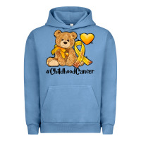 Pigment Pebble Blue childhood cancer and cancer ribbon Urban Hoodie - AdoDesignShop