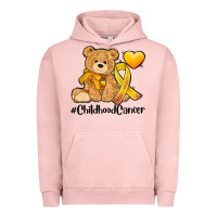 Pigment Salmon childhood cancer and cancer ribbon Urban Hoodie - AdoDesignShop