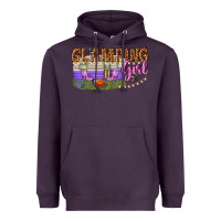 Plum glamping girl Heavyweight Hoodie - texasbilliewilder