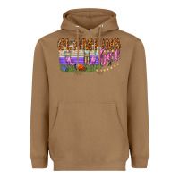 Toasted Coconut glamping girl Heavyweight Hoodie - texasbilliewilder