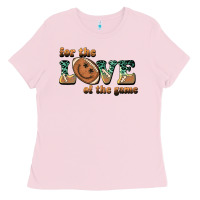Bubblegum Pink for the love  of the game Ladies Tee - BarkalooDesign