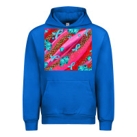 Cobalt cancer boxing gloves and cancer ribbon Urban Hoodie - AdoDesignShop
