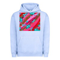 Pigment Grape Ice cancer boxing gloves and cancer ribbon Urban Hoodie - AdoDesignShop