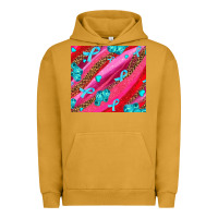 Pigment Peanut Butter cancer boxing gloves and cancer ribbon Urban Hoodie - AdoDesignShop