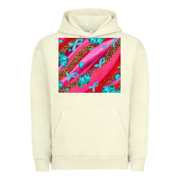 Pigment Pistachio cancer boxing gloves and cancer ribbon Urban Hoodie - AdoDesignShop