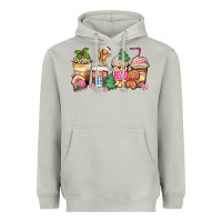Moon Dust pink gingerbread coffee cups Heavyweight Hoodie - Zillion Design Studio