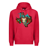 Cardinal bullskull texas map Premium Hoodie - JahusDesignShop