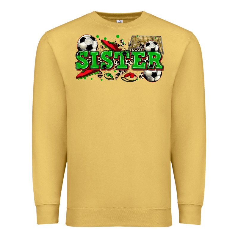 Sister Soccer Premium Sweatshirt by Zillion Design Studio | Teevron