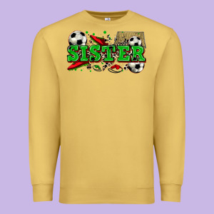 Sister Soccer Premium Sweatshirt Designed By Zillion Design Studio